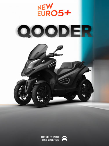 Qooder four wheel tilting scooter Qooder S.A